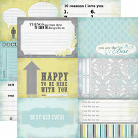 Echo Park - Happy Little Moments Collection - 12 x 12 Double Sided Paper - Document