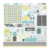 Echo Park - Happy Little Moments Collection - 12 x 12 Cardstock Stickers - Elements