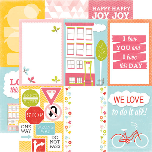 Echo Park - Fun in the Sun Collection - 12 x 12 Double Sided Paper - Love Today