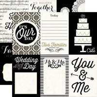 Echo Park - You and Me Collection - 12 x 12 Double Sided Paper - Wedding Day