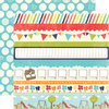Echo Park - Playground Collection - 12 x 12 Double Sided Paper - Simon Says Border Strips