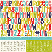 Echo Park - Playground Collection - 12 x 12 Cardstock Stickers - Alphabet