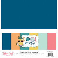 Echo Park - Pool Party Collection - 12 x 12 Paper Pack - Solids