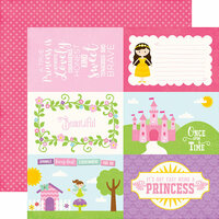 Echo Park - Perfect Princess Collection - 12 x 12 Double Sided Paper - 4 x 6 Journaling Cards