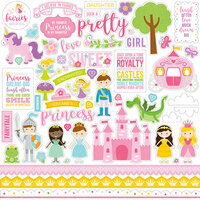 Echo Park - Perfect Princess Collection - 12 x 12 Cardstock Stickers - Elements