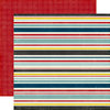 Echo Park - Petticoats and Pinstripes Collection - Boy - 12 x 12 Double Sided Paper - Boy Stripe