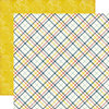 Echo Park - Petticoats and Pinstripes Collection - Boy - 12 x 12 Double Sided Paper - Lad Plaid