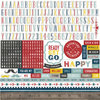 Echo Park - Petticoats and Pinstripes Collection - Boy - 12 x 12 Cardstock Stickers - Alphabet