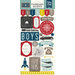 Echo Park - Petticoats and Pinstripes Collection - Boy - Chipboard Stickers
