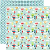 Echo Park - A Perfect Summer Collection - 12 x 12 Double Sided Paper - Hot Air Balloons