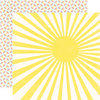 Echo Park - A Perfect Summer Collection - 12 x 12 Double Sided Paper - Sunshine