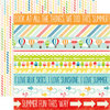 Echo Park - A Perfect Summer Collection - 12 x 12 Double Sided Paper - Border Strips