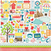 Echo Park - A Perfect Summer Collection - 12 x 12 Cardstock Stickers - Elements