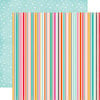 Echo Park - Party Time Collection - 12 x 12 Double Sided Paper - Streamers