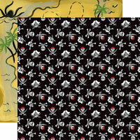 Echo Park - Pirate Tales Collection - 12 x 12 Double Sided Paper - Jolly Roger