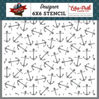 Echo Park - Pirate Tales Collection - 6 x 6 Stencil - Ship Anchors