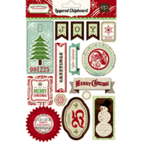 Echo Park - Reflections Collection - Christmas - Layered Chipboard Stickers