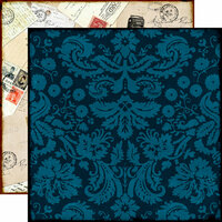 Echo Park - Reflections Collection - 12 x 12 Double Sided Paper - Darling Damask