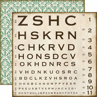 Echo Park - Reflections Collection - 12 x 12 Double Sided Paper - Optical Chart