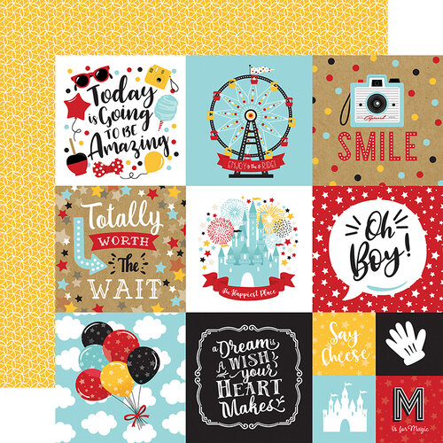 Echo Park - Remember The Magic Collection - 12 x 12 Double Sided Paper - 4 x 4 Journaling Cards