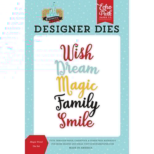 Echo Park - Remember The Magic Collection - Designer Dies - Magic Word