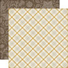 Echo Park - Reflections Collection - Fall - 12 x 12 Double Sided Paper - Harvest Plaid