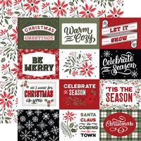Echo Park - Christmas Salutations Collection - 12 x 12 Double Sided Paper - 4 x 3 Journaling Cards