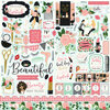 Echo Park - Salon Collection - 12 x 12 Cardstock Stickers - Elements