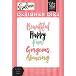 Echo Park - Salon Collection - Designer Dies - Beautiful and Amazing Word