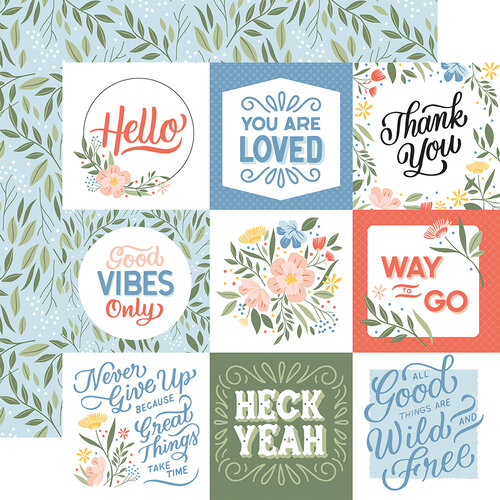 Echo Park - Salutations No. 1 Collection - 12 x 12 Double Sided Paper - Journaling Cards