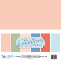 Echo Park - Salutations No. 1 Collection - 12 x 12 Paper Pack - Solids