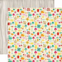 Echo Park - Summer Bliss Collection - 12 x 12 Double Sided Paper - Summer Treats