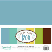 Echo Park - Sweet Baby Boy Collection - 12 x 12 Paper Pack - Solids