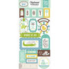 Echo Park - Sweet Baby Boy Collection - Chipboard Stickers - Phrases