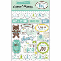Echo Park - Sweet Baby Boy Collection - Enamel Words and Phrases