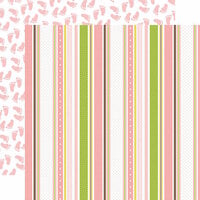 Echo Park - Sweet Baby Girl Collection - 12 x 12 Double Sided Paper - Baby Ribbons