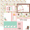 Echo Park - Sweet Baby Girl Collection - 12 x 12 Double Sided Paper - Journaling Cards