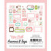 Echo Park - Sweet Baby Girl Collection - Ephemera - Frames and Tags