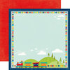 Echo Park - Scoot Collection - 12 x 12 Double Sided Paper - Trains
