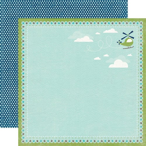 Echo Park - Scoot Collection - 12 x 12 Double Sided Paper - Helicopters