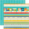 Echo Park - Scoot Collection - 12 x 12 Double Sided Paper - Scoot Border Strips