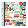 Echo Park - Scoot Collection - 12 x 12 Cardstock Stickers - Elements