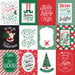 Echo Park - Christmas Express Collection - 12 x 12 Double Sided Paper - 3 x 4 Journaling Cards