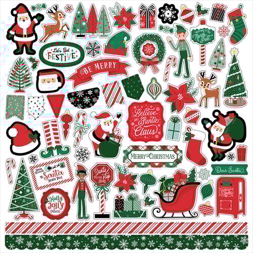 Echo Park - Christmas Express Collection - 12 x 12 Cardstock Stickers - Element