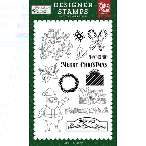 Echo Park - Christmas Express Collection - Clear Photopolymer Stamps - Hello Santa Claus