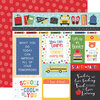 Echo Park - I Love School Collection - 12 x 12 Double Sided Paper - Multi Journaling Cards