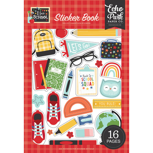 Echo Park - I Love School Collection - Sticker Book
