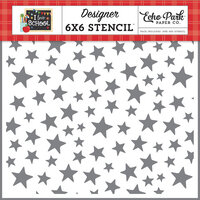 Echo Park - I Love School Collection - 6 x 6 Stencils - Smarty Pants Star