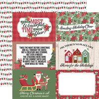 Echo Park - Santa Claus Lane Collection - Christmas - 12 x 12 Double Sided Paper - 6 x 4 Journaling Cards