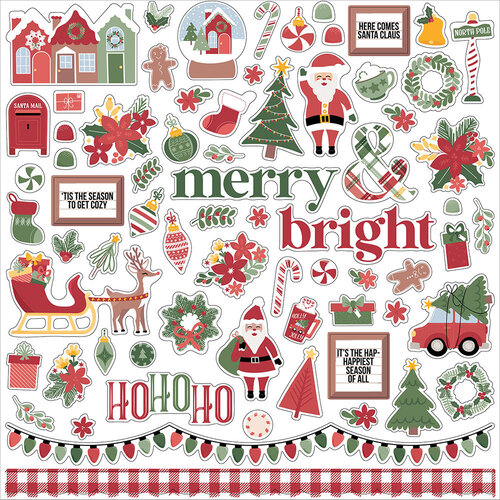 Christmas Wishes 12x12 Scrapbook Paper & Stickers Set